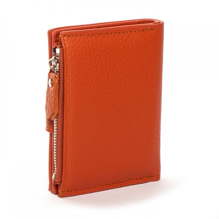 Шкіряний жіночий гаманець Classik DR. BOND WN-23-11 orange купити недорого в Ти Купи