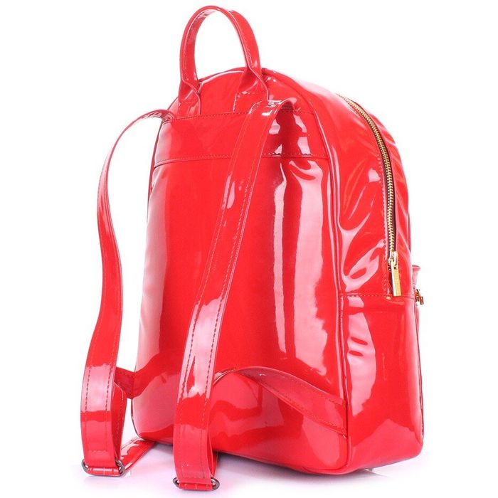 Жіночий лаковий рюкзак POOLPARTY Xs червоний купити недорого в Ти Купи