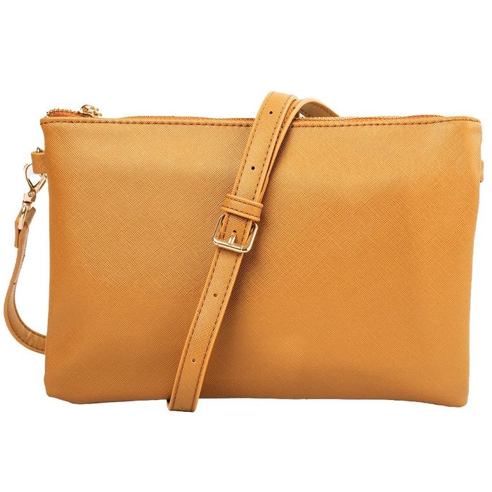 Жіноча сумка-клатч зі шкірозамінника AMELIE GALANTI A991705-yellow купити недорого в Ти Купи