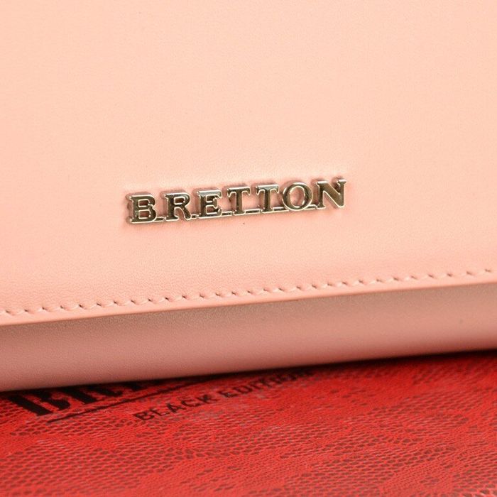 Кожаный кошелек Color Bretton W7237 pink купить недорого в Ты Купи
