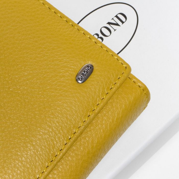 Шкіряний жіночий гаманець Classic DR. BOND W46 yellow купити недорого в Ти Купи