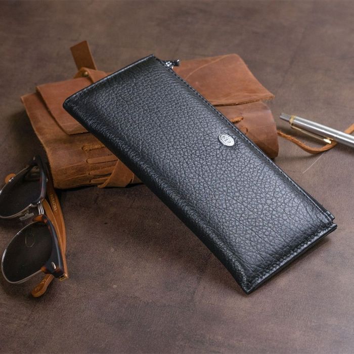 Жіночий шкіряний гаманець ST Leather 19324 Чорний купити недорого в Ти Купи