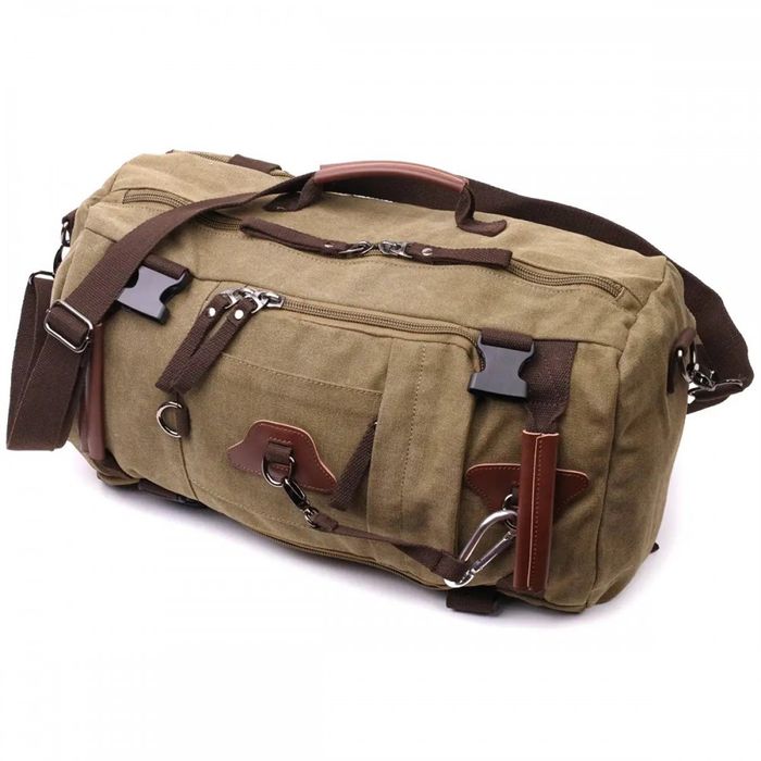 Чоловічий рюкзак-трансформер з тканини Vintage 22158 купити недорого в Ти Купи