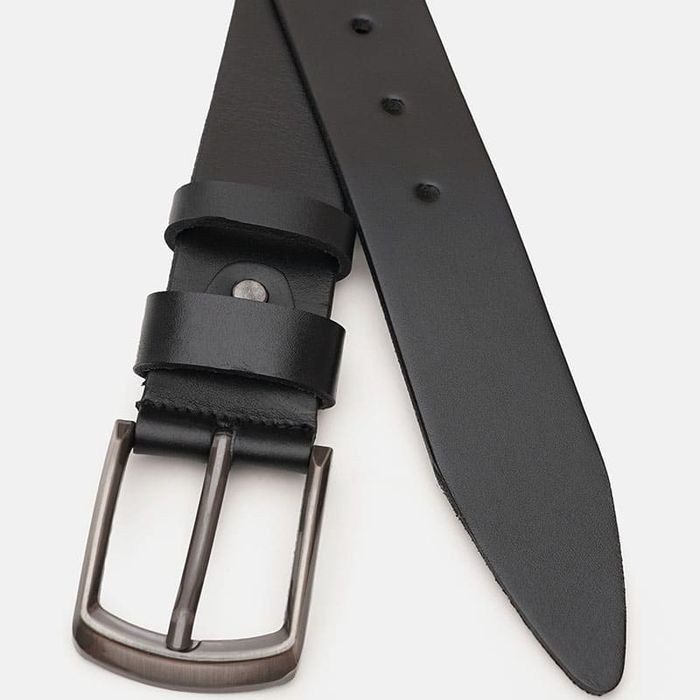 Мужской кожаный ремень Borsa Leather V1125FX19-black купить недорого в Ты Купи
