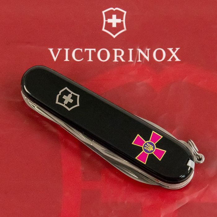 Складной нож Victorinox HUNTSMAN ARMY Эмблема ВСУ 1.3713.3_W0010u купить недорого в Ты Купи