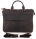 Мужская деловая кожаная коричневая сумка Vintage 14161 Коричневый