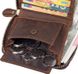 Чоловічий шкіряний гаманець Vintage 14535 Темно-коричневий