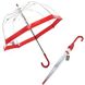 Женский механический зонт-трость Fulton Birdcage-1 L041 Red (Красный)