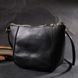 Жіноча шкіряна сумка через плече Vintage 22298, Чорний