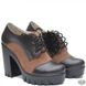 Женские коричневые туфли на каблуке Villomi 818-10k