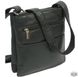 Мужская кожаная чёрная сумка-планшет Always Wild 108-1-spn
