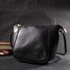 Жіноча шкіряна сумка через плече Vintage 22298, Чорний