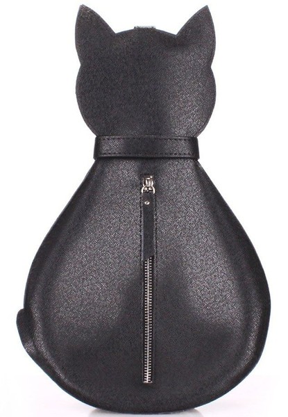 Женский кожаный рюкзак Poolparty leather-cat-backpack купить недорого в Ты Купи