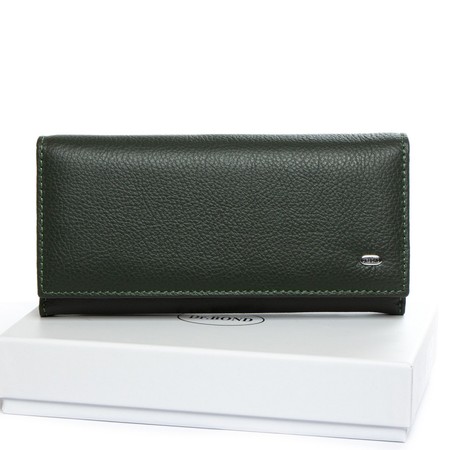 Женский кожаный кошелек Classik DR. BOND W502-2 green купить недорого в Ты Купи