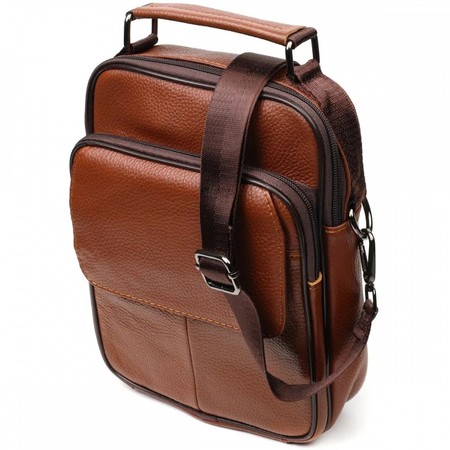 Кожаная мужская сумка через плечо Vintage 21951 купить недорого в Ты Купи