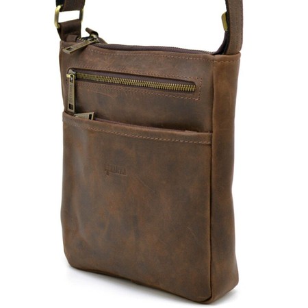 Чоловіча шкіряна коричнева сумка TARWA rc-1300-3md купити недорого в Ти Купи