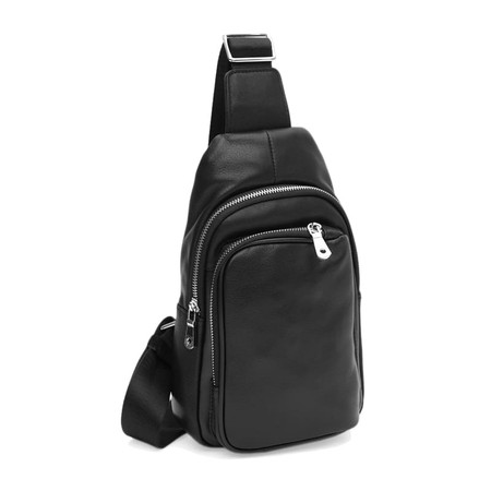 Чоловік шкіряний рюкзак Ricco Grande K16040-black купити недорого в Ти Купи