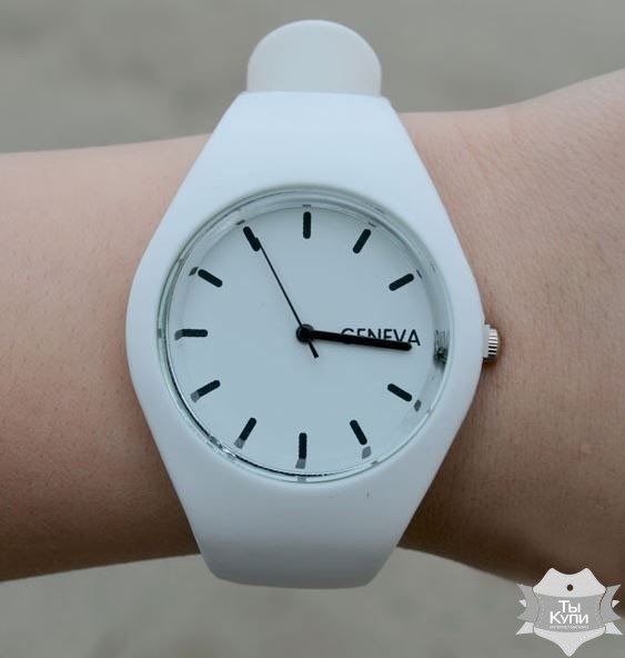 Жіночий годинник Geneva Ice White (5075) купити недорого в Ти Купи