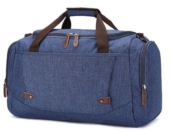 Дорожня синя текстильна сумка Vintage 20075 купити недорого в Ти Купи