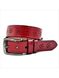 Женский кожаный ремень Weatro 3,3х110-115 см Красный lmn-zh-33k-029