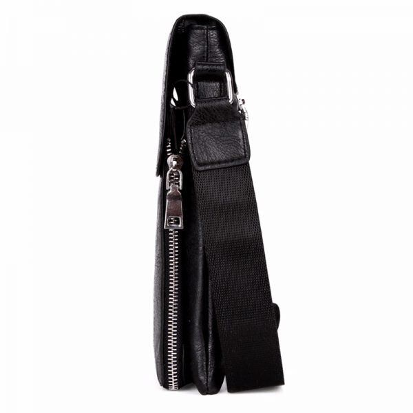 Чоловіча чорна сумка-планшет Polo VICUNA (8821-2-BL) купити недорого в Ти Купи