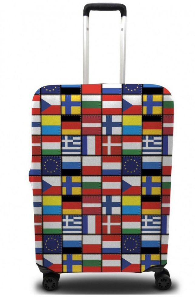Захисний чохол для валізи Coverbag дайвінг c малюнком 0413 L купити недорого в Ти Купи