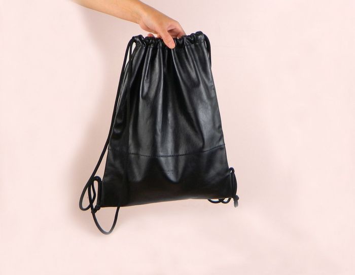 Женский кожаный рюкзак Svіtlana Zubko Toke black R0301 купить недорого в Ты Купи