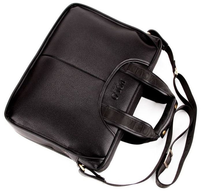 Мужская черная деловая сумка Polo 6607 купить недорого в Ты Купи