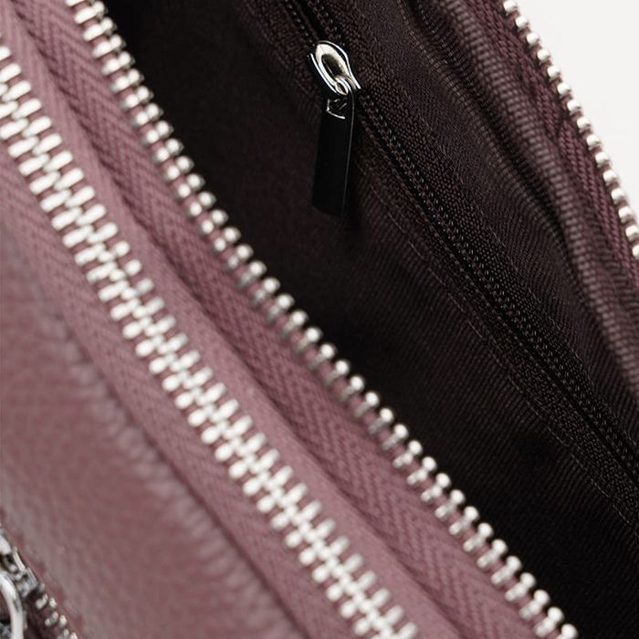 Жіноча шкіряна сумка Borsa Leather K11668v-violet купити недорого в Ти Купи