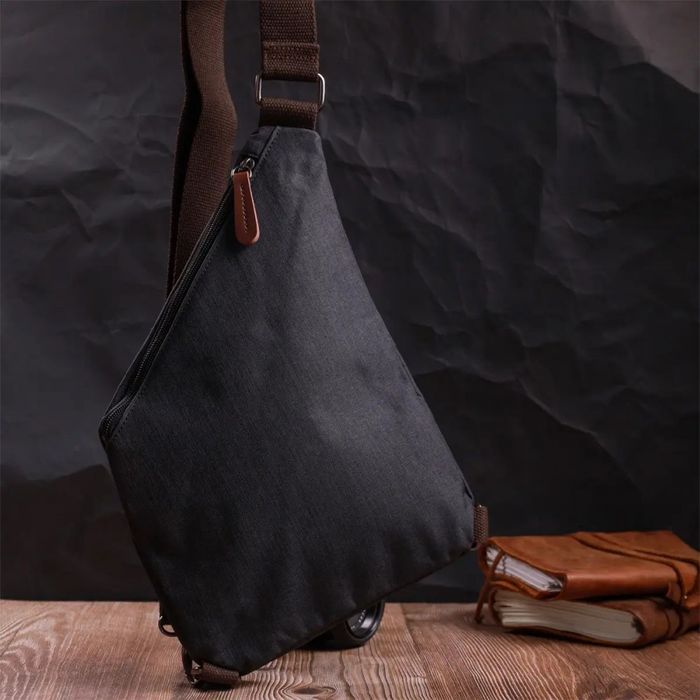 Мужская сумка-слинг из текстиля Vintage 22196 купить недорого в Ты Купи