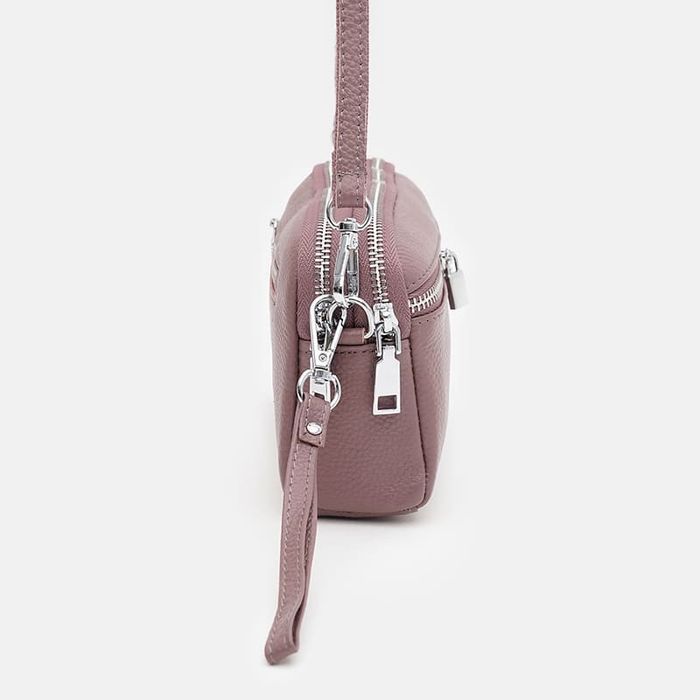 Жіноча шкіряна сумка Borsa Leather K11668v-violet купити недорого в Ти Купи