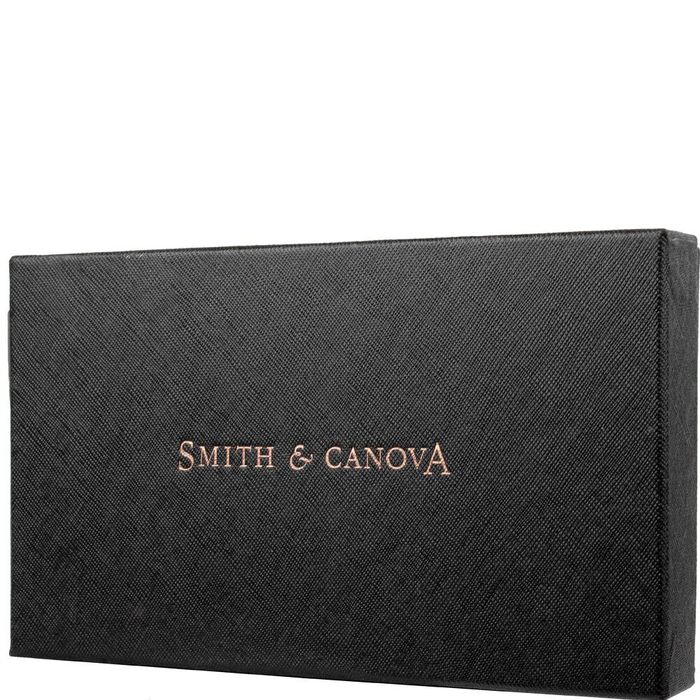 Женский кожаный кошелек SMITH CANOVA FUL-26800-black-tan купить недорого в Ты Купи