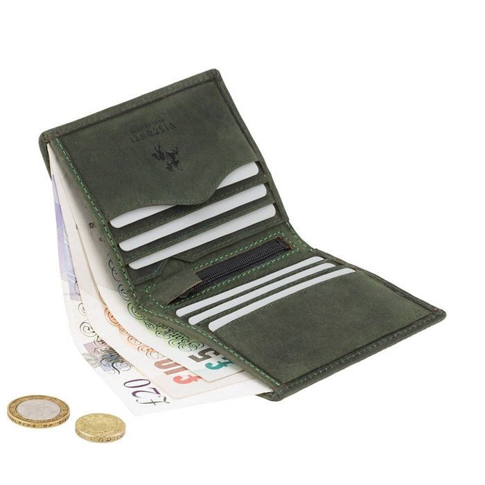 Шкіряне портмоне з RFID захистом Visconti 705 oil grn купити недорого в Ти Купи