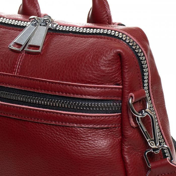 Женская кожаная сумка рюкзак ALEX RAI 31-8781-9 red-wine купить недорого в Ты Купи