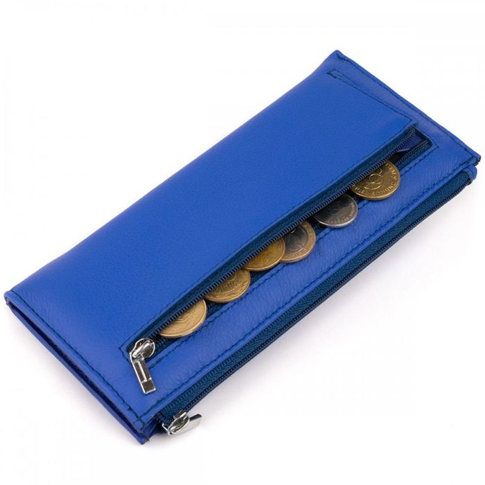 Жіночий шкіряний гаманець ST Leather 19329 Синій купити недорого в Ти Купи
