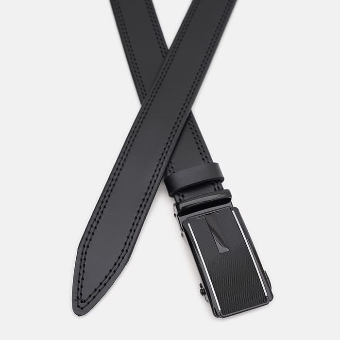 Мужской кожаный ремень Borsa Leather 125v1genav35-black купить недорого в Ты Купи