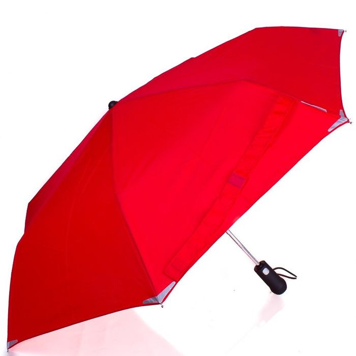 Червоний парасолька жіночу автомат з ліхтариком і світловідбиваючими вставками FARE купити недорого в Ти Купи