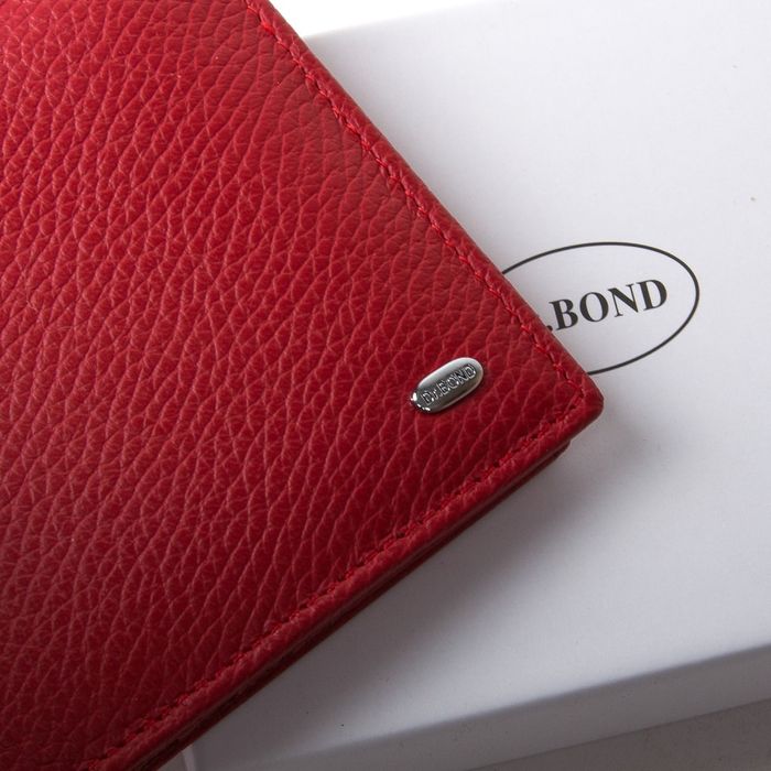 Жіночий шкіряний гаманець Classik DR. BOND WN-7 red купити недорого в Ти Купи