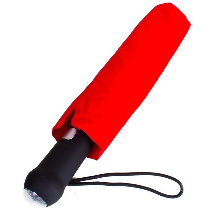 Красный Автоматический женский зонт с фонариком и светоотражающими вставками FARE купить недорого в Ты Купи
