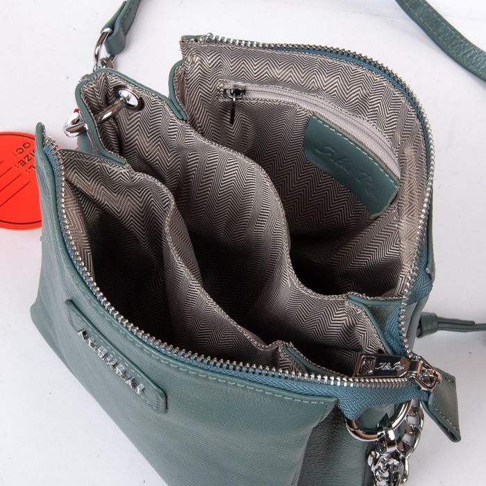 Женская кожаная сумка классическая ALEX RAI 97006 l-green купить недорого в Ты Купи