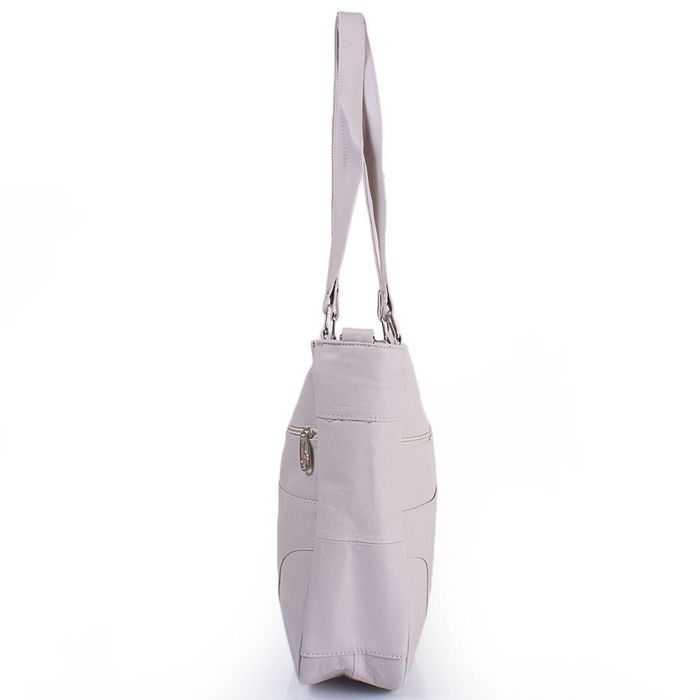 Женская кожаная бежевая сумка TUNONA SK2414-11 купить недорого в Ты Купи