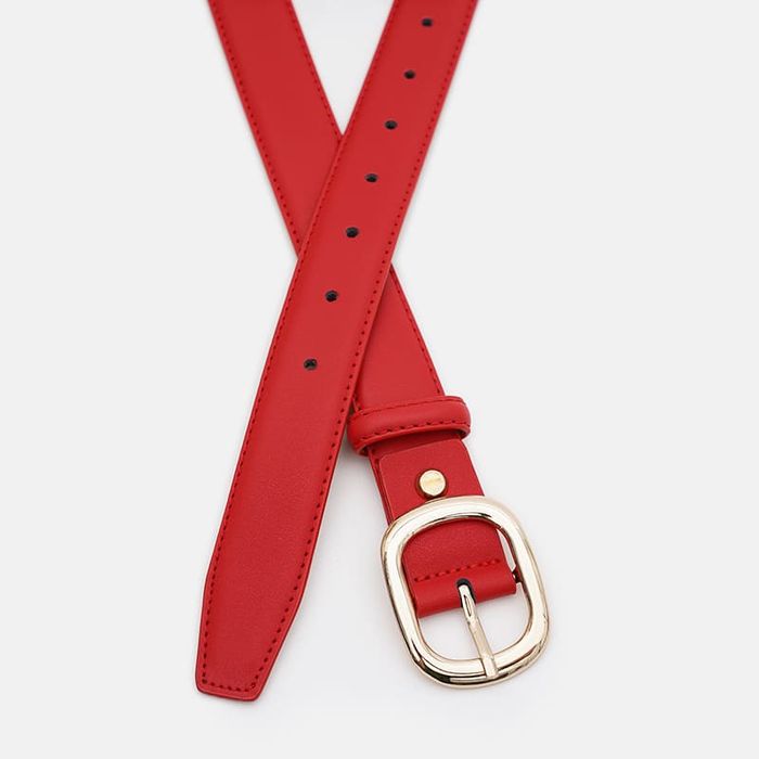 Женский кожаный ремень Borsa Leather CV1ZK-112r-red купить недорого в Ты Купи