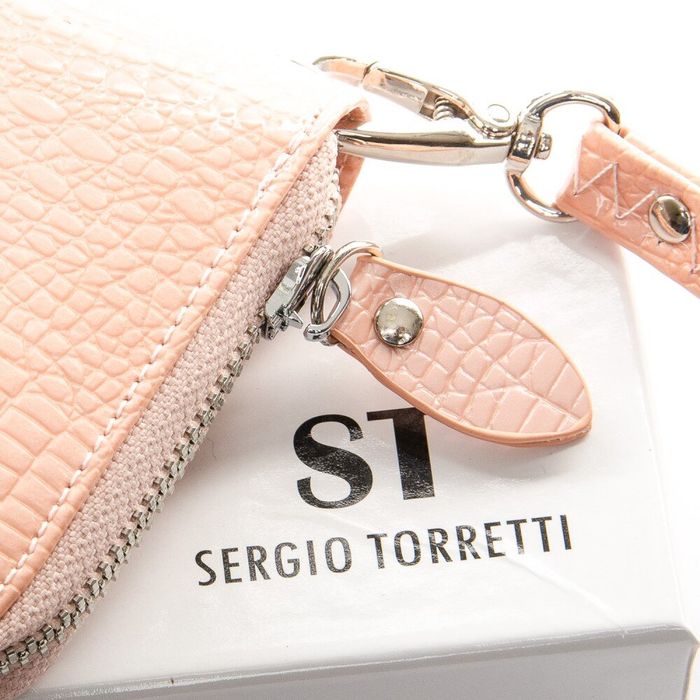 Жіночий лакований гаманець зі шкіри LR SERGIO TORRETTI W38 pink купити недорого в Ти Купи
