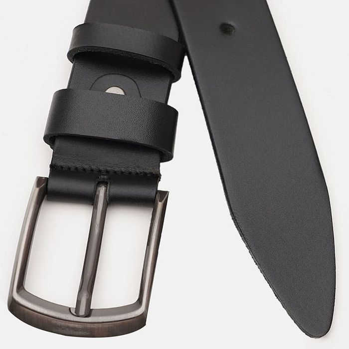 Мужской кожаный ремень Borsa Leather V1115FX19-black купить недорого в Ты Купи