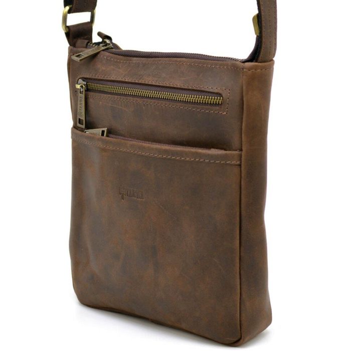 Мужская кожаная коричневая сумка TARWA rc-1300-3md купить недорого в Ты Купи