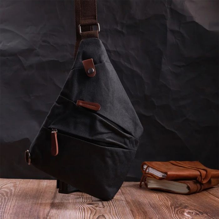 Мужская сумка-слинг из текстиля Vintage 22196 купить недорого в Ты Купи