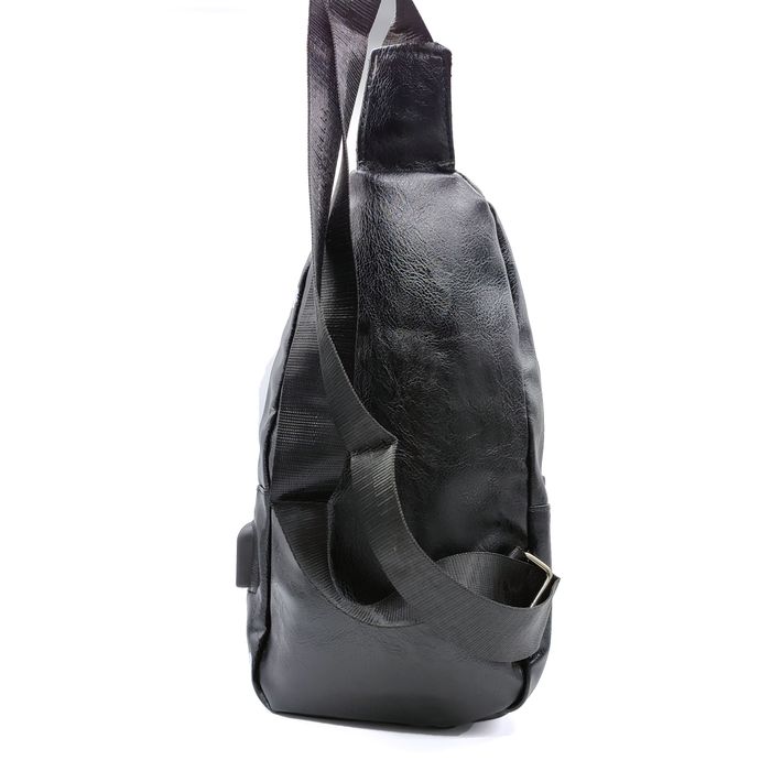 Чоловіча чорна сумка слінг FM-5050-2 black купити недорого в Ти Купи