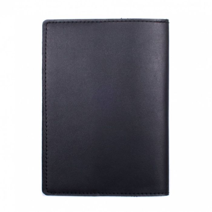Кожаная черная обложка для паспорта Valenta ОУ224541 купить недорого в Ты Купи