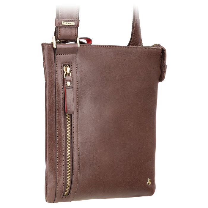 Мужская кожаная сумка-планшет Visconti TAYLOR ML-25 BRN купить недорого в Ты Купи