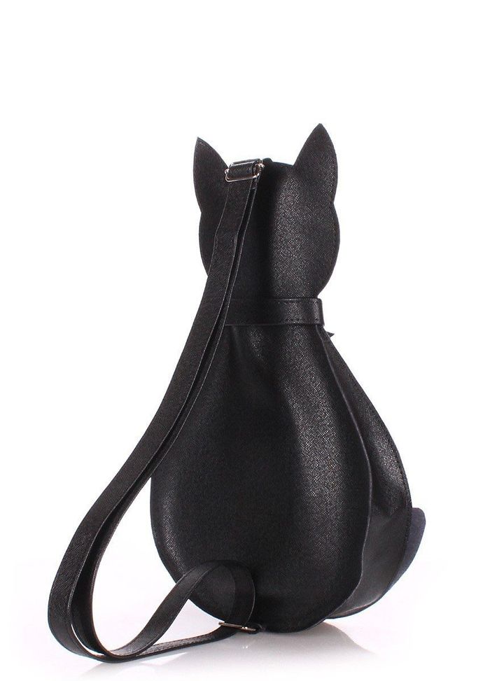 Женский кожаный рюкзак Poolparty leather-cat-backpack купить недорого в Ты Купи